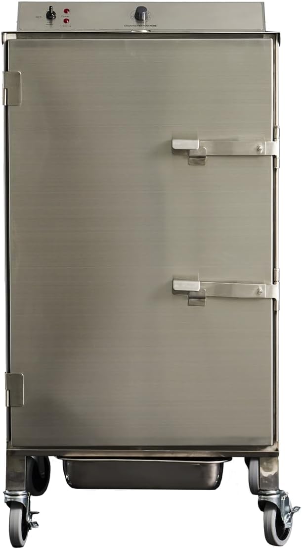 SmokinTex 1500-C Commercial Electric Smoker - Ready-to-Use, 80 lbs. Capacity, Dual 700W, Meat Smoker for High-Volume Smoking in Stainless Steel