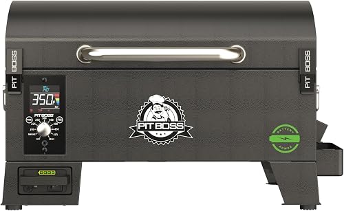 PIT BOSS 150 Battery Powered Wood Pellet Grill & Smoker with Flame Bro — Build quality and design details up close